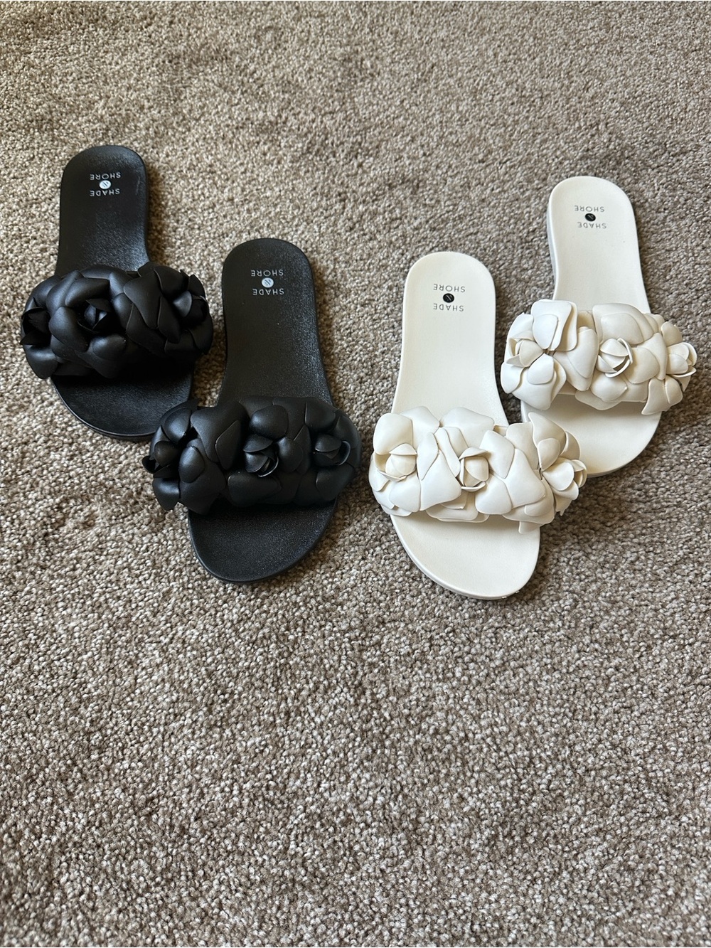 Shade & Shore Mallory Floral Slide Sandals Size 6 Bundle